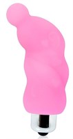 Розовый миниатюрный спиралевидный вибромассажер - 6,9 см. - фото 1409429
