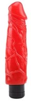 Красный реалистичный вибратор Hot Storm Devilish X1 - 23,4 см. - фото 174684