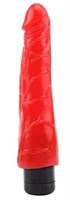 Красный реалистичный вибратор Hot Storm Devilish X3 - 23,2 см. - фото 174686