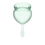Набор зеленых менструальных чаш Feel good Menstrual Cup - фото 1409480