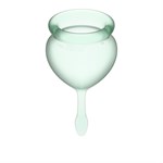 Набор зеленых менструальных чаш Feel good Menstrual Cup - фото 1409481