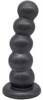 Черная насадка-плаг на харнесс PLATINUM 7 - 19,5 см. - фото 1366270