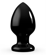 Черный анальный плаг Glide L - 11,2 см. 178958