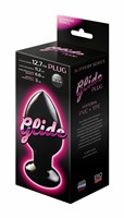 Черный анальный плаг Glide XL - 12,7 см. 178959