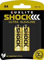 Батарейки Luxlite Shock (GOLD) типа АА - 2 шт. - фото 173601