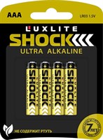 Батарейки Luxlite Shock (GOLD) типа ААА - 4 шт. - фото 173604