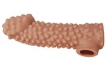Насадка на фаллос с бугорками Cock Sleeve 004 Size M - 15,6 см. - фото 1366319