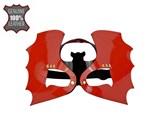 Красно-черная лаковая маска  Летучая мышь  - фото 171791