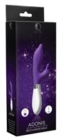 Фиолетовый вибратор-кролик Adonis - 22 см. - фото 174067