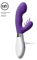 Фиолетовый вибратор-кролик Ares - 21,5 см. - фото 174069