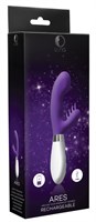 Фиолетовый вибратор-кролик Ares - 21,5 см. - фото 174070