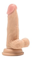 Телесный фаллоимитатор Realistic Cock 6  With Scrotum - 15 см. - фото 281145