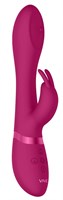 Розовый вибромассажер-кролик Mira - 21,5 см. - фото 176538