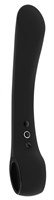 Черный гибкий вибромассажер Ombra - 21,5 см. - фото 174124