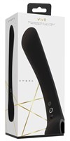 Черный гибкий вибромассажер Ombra - 21,5 см. - фото 174125