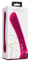 Розовый гибкий вибромассажер Ombra - 21,5 см. - фото 176543