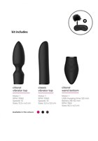 Черный эротический набор Pleasure Kit №4 - фото 1366434