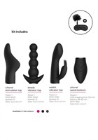 Черный эротический набор Pleasure Kit №6 - фото 174189
