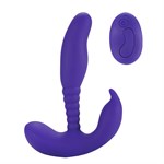 Фиолетовый стимулятор простаты Remote Control Anal Pleasure Vibrating Prostate Stimulator - 13,5 см. 180242 - фото 175194