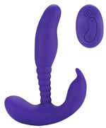 Фиолетовый стимулятор простаты Remote Control Anal Pleasure Vibrating Prostate Stimulator - 13,5 см. 180242 - фото 175193