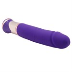Фиолетовый перезаряжаемый вибратор ECSTASY Deluxe Greedy Dong - 19,5 см. - фото 173484