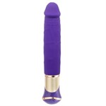 Фиолетовый вибратор ECSTASY Deluxe Rowdy Dong - 21,5 см. - фото 173709
