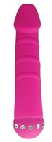 Розовый вибратор SPARKLE SUCCUBI VIBRATING DONG - 14,5 см. - фото 175231