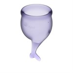Набор фиолетовых менструальных чаш Feel secure Menstrual Cup - фото 173452