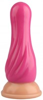 Розовая анальная втулка с круглой головкой - 17,5 см. - фото 174821