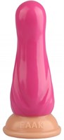 Розовая анальная втулка с круглой головкой - 17,5 см. - фото 174819