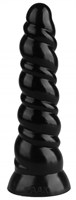 Черная витая анальная втулка - 25 см. - фото 174768