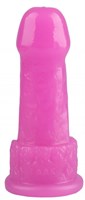 Розовая фантазийная анальная втулка - 15 см. - фото 174925