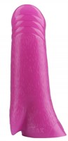 Розовая анальная втулка в виде поросячьего пятачка - 23 см. - фото 1305245
