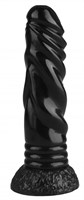 Черная реалистичная анальная втулка - 21 см. - фото 175314