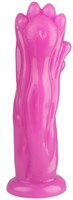 Розовая фантазийная анальная втулка-лапа - 25,5 см. - фото 175322