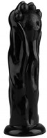 Черная фантазийная анальная втулка-лапа - 25,5 см. - фото 175328