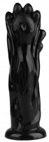 Черная фантазийная анальная втулка-лапа - 25,5 см. - фото 175326