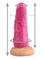 Розовая анальная втулка с венками - 18 см. - фото 175382