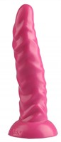 Розовая рельефная анальная втулка - 22,5 см.  - фото 174958