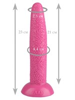 Розовый гладкий анальный стимулятор - 23 см. - фото 175386