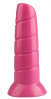 Розовая винтообразная анальная втулка - 19,5 см. - фото 175390