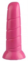 Розовая винтообразная анальная втулка - 19,5 см. - фото 175391