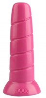 Розовая винтообразная анальная втулка - 19,5 см. - фото 175389
