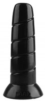 Черная винтообразная анальная втулка - 19,5 см. - фото 175393