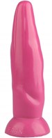 Розовая фигурная анальная втулка - 22,5 см. - фото 175439