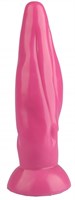 Розовая фигурная анальная втулка - 22,5 см. - фото 175440