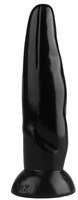 Черная фигурная анальная втулка - 22,5 см. - фото 175443