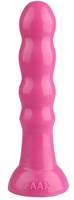 Розовая анальная втулка с круглым кончиком - 23 см. - фото 175447