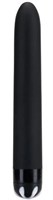 Черный гладкий вибромассажер Aqua Silk - 15,5 см. - фото 175724