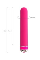 Розовый нереалистичный вибратор Mastick - 18 см. - фото 175919